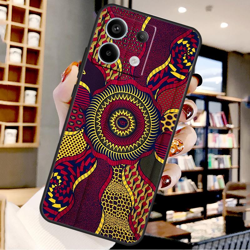 

African Style Fabric Print For Xiaomi Redmi Note 14 Pro 12 11 9 10 13 15 Pro Plus Case For Redmi 15 10C 12C 13C 14C 15C Redmi Note 13 Pro 4G