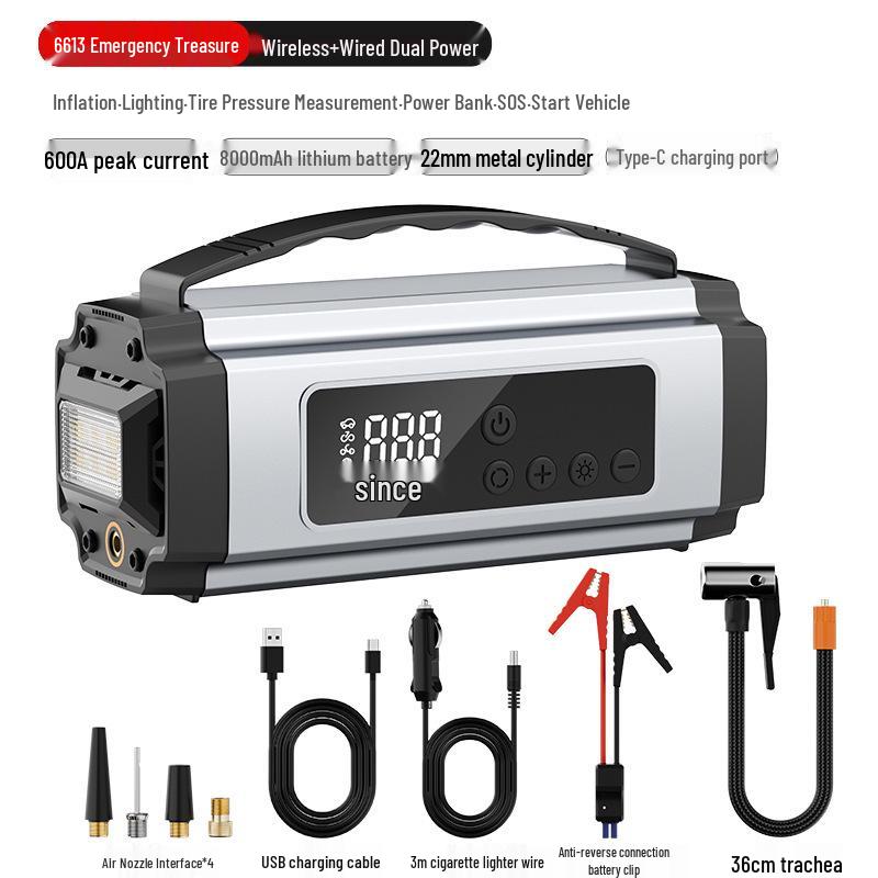 Chongteng Multi-functional Car Jump Starter & Tire Inflator Pack