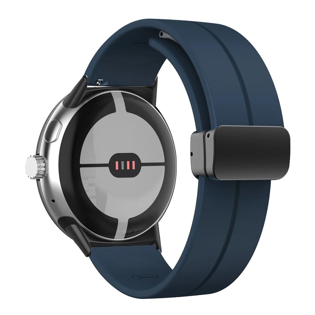 NEW Silicone Strap for Google Pixel Watch 3 45mm Band for Google Pixel Watch 1 2 3 41mm Magnetic Wristband Bracelet Accessories