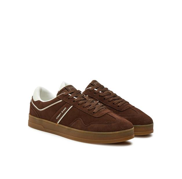 Мужские кроссовки Tommy Jeans The greenwich замша em0em01516 коричневые