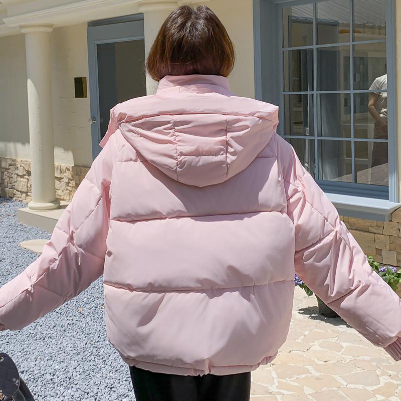 Fashion Winter Coat Female Short Parkas Hooded Casual Loose Thick Warm Women's Jackets