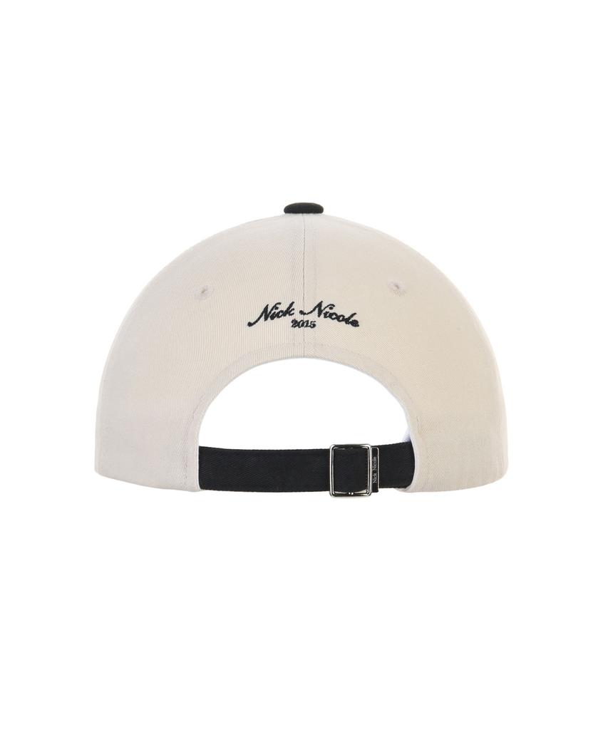 Nigaennikol Nicole Lettering Ball Cap_Twotone Black