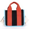 Korean Premium Canvas Portable Small Square Bag Shoulder Bag Size Contrasting Color Commuter Hand Carry Commuter Bag Messenger Bag