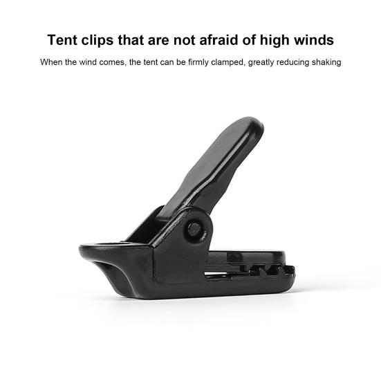 10Pcs Camping Crocodile Clip Portable Inverted Teeth Design Camping Canopy Clip Wind Rope Fixing Clip Awning Fixing Clamp
