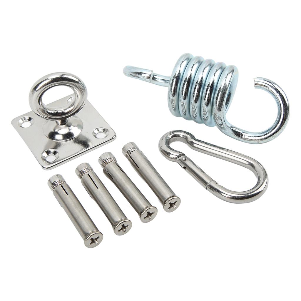 Hammock Hanging Kit Durable Wearable Stainless Steel Firm Connection Convenient Practical Hardware for Home