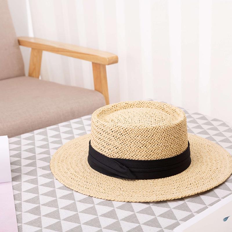 Influencer Style Unisex Wide Brim Straw Fedora – Summer Sun Protection Hat One Size