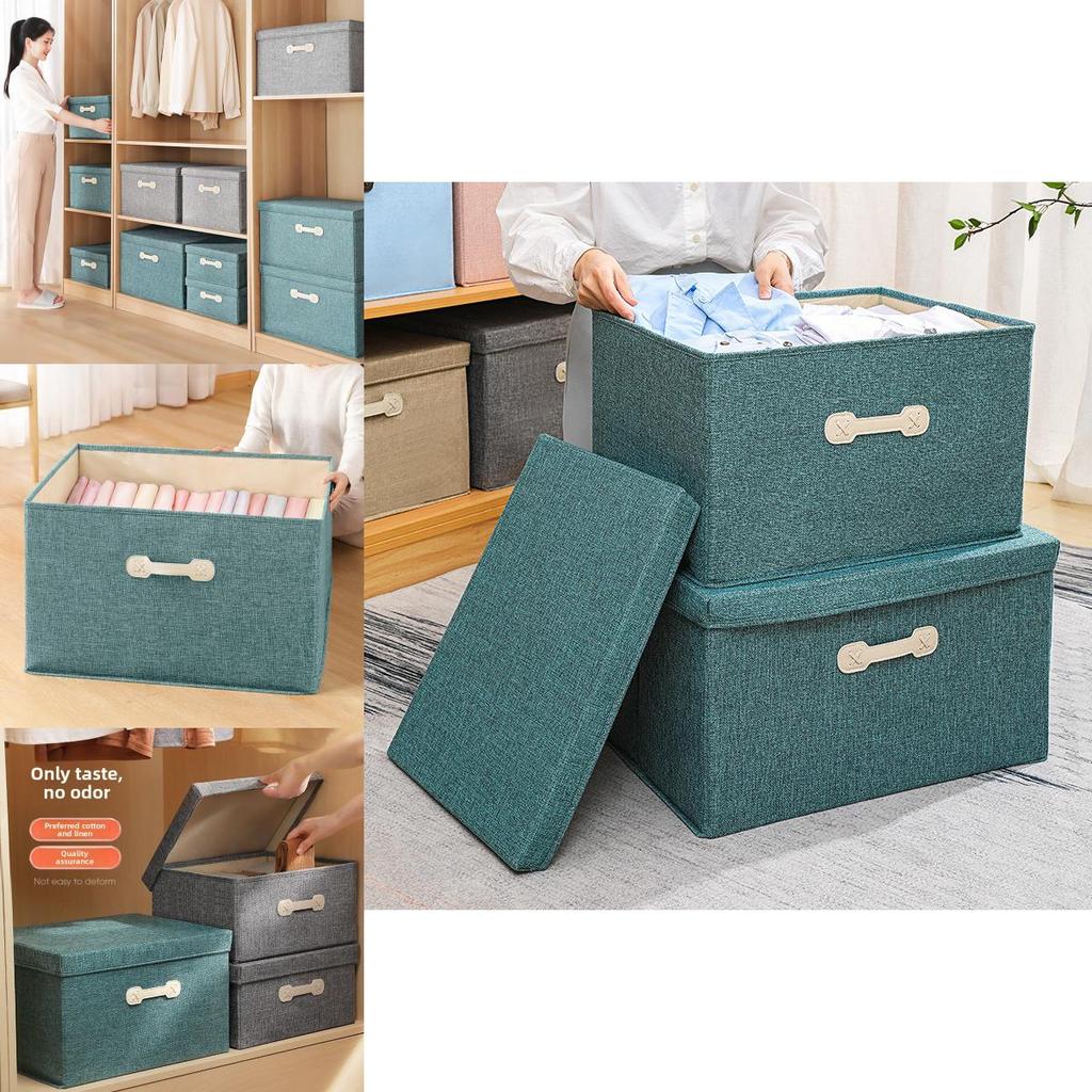 Förvaringslåda för sängkläder i Oxford-tyg med handtag för användning i garderoben