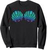 Mermaid Sea Shell Bra Costume Funny Gift Unisex Crewneck Sweatshirt