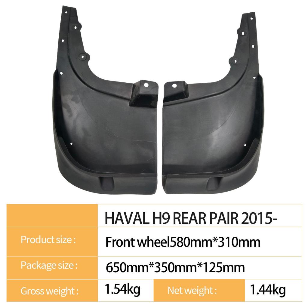 Compatible Rear Mudguard for 2015 Great Wall Haval H9 4WD SUV