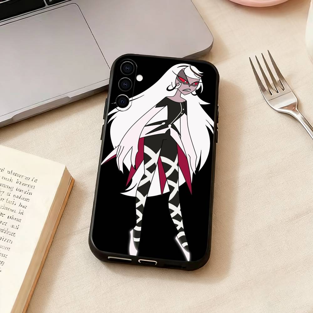 Hazbin Hotel Angel D-Dust Handyhülle Schwarzes Silikon Weich Für Samsung Galaxy A73,A72,A71,A70,A53,A52,A51