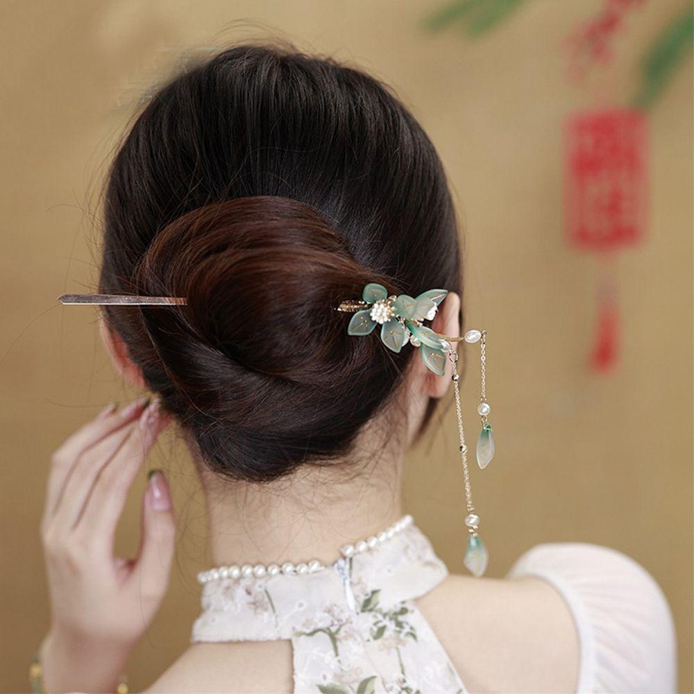 

Tassel Bell Orchid Chinese Style Headwear Ancient Headwear Hanfu Hair Sticks Ancient Style Hairpin