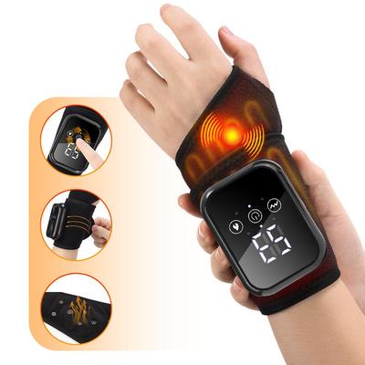 Electric Heating & Vibration Wrist Support Massager with Hot Compress