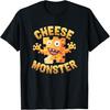 Funny Cheese Lover Design Cheese Monster T-Shirt