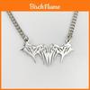 Minimalist Silver Metal Thorns Pendant Necklace For Women Jewelry Gift