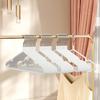 10pcs Non-Slip Coated Metal Suit Coat Hangers Heavy Duty Clothes Hangers Metal Shirt Jacket Hanger with Round Notches for Dress