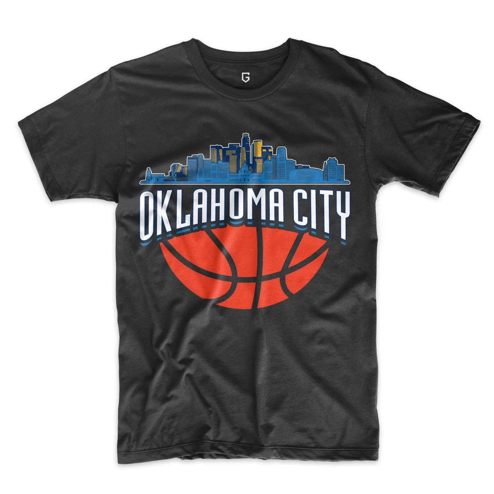 Oklahoma City Basketball Skyline Men s T-Shirt M