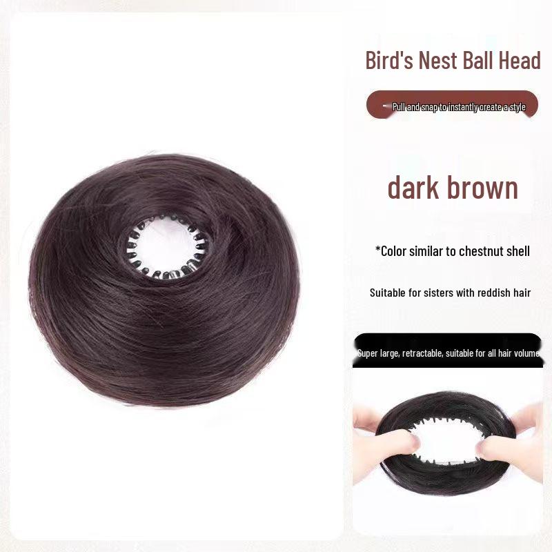 Krimpbare Vogelnest Haarband: Pluizige Kapsel & Haargroei Pruik Styling Pak