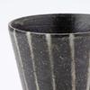 Shigaraki Ware Hechimon Rock Cup with Waterfall Stripes
