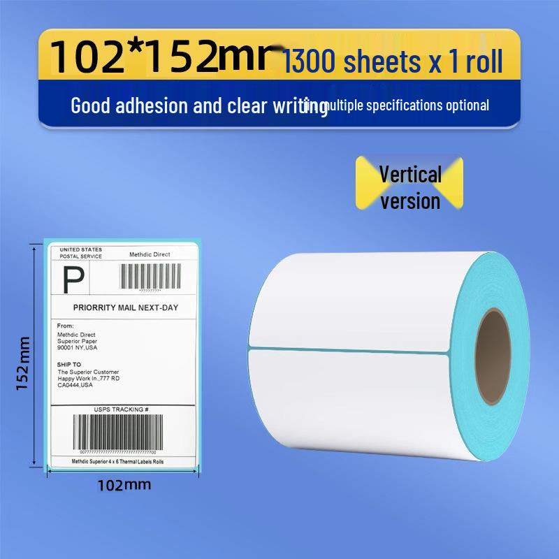 Durable Self-Adhesive Thermal Barcode Label Paper