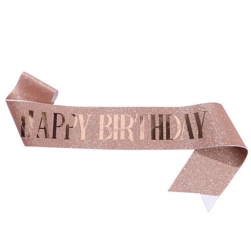 Birthday Celebration Headband, Hair Clip, Sash, and Baking Gift Set - Perfect Photo Props and Decorations for Girls