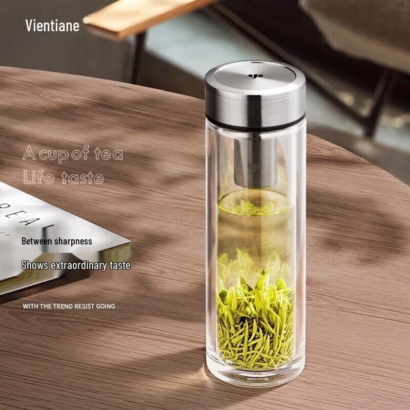Vanward Premium Borosilicate Glass Tea Tumbler