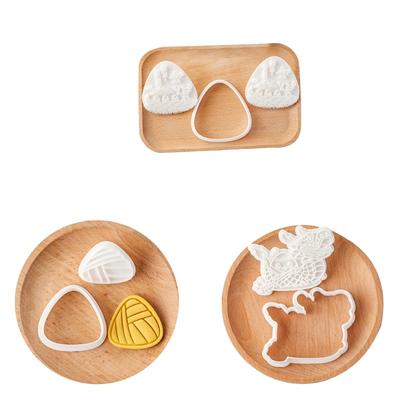 Traditional Festival Snacks Molds Set Distinctive Cookie Stamp Cookie Molds Perfect for Party Baking and Decorations