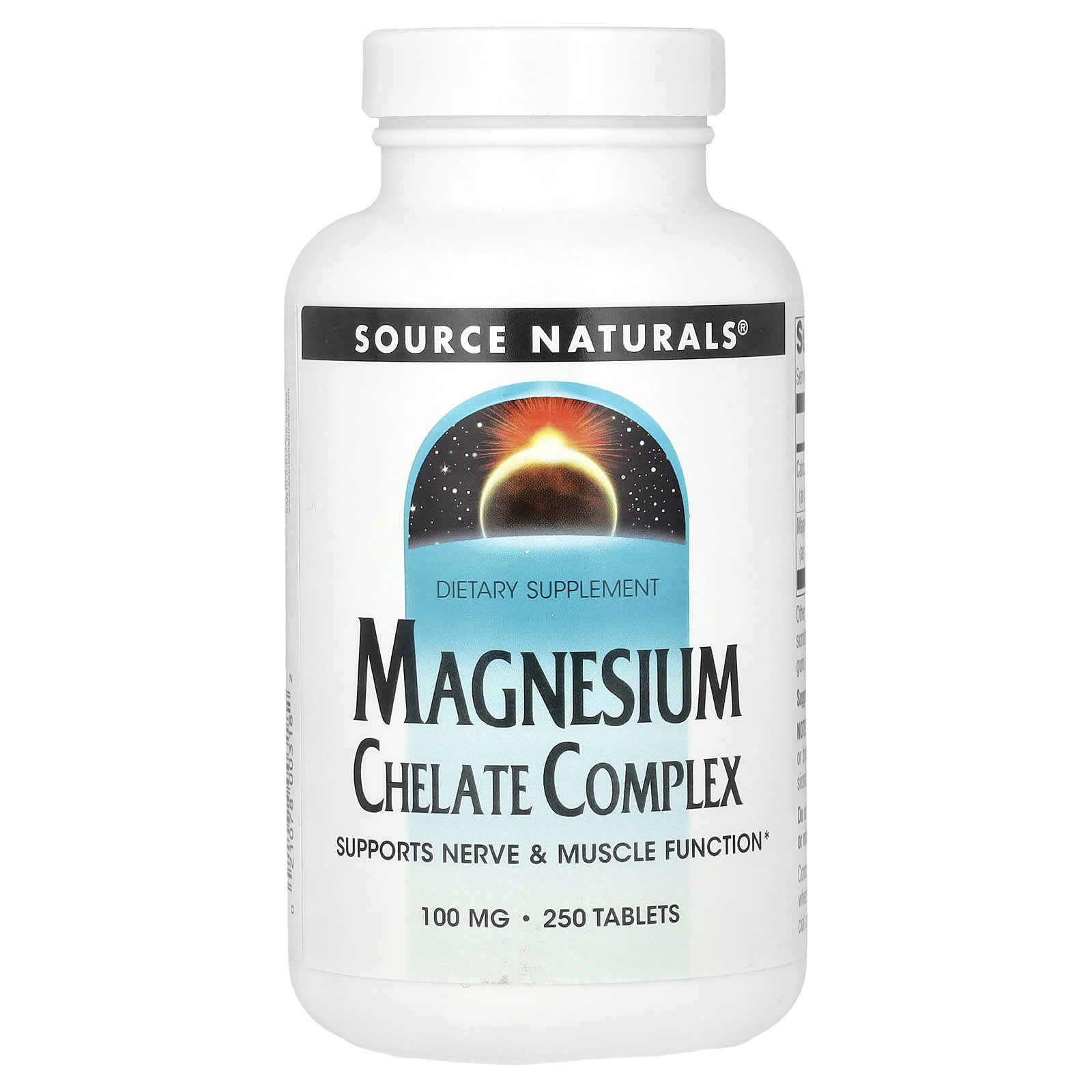 

Magnesium Chelate Complex, 100Mg, 250 Tablets
