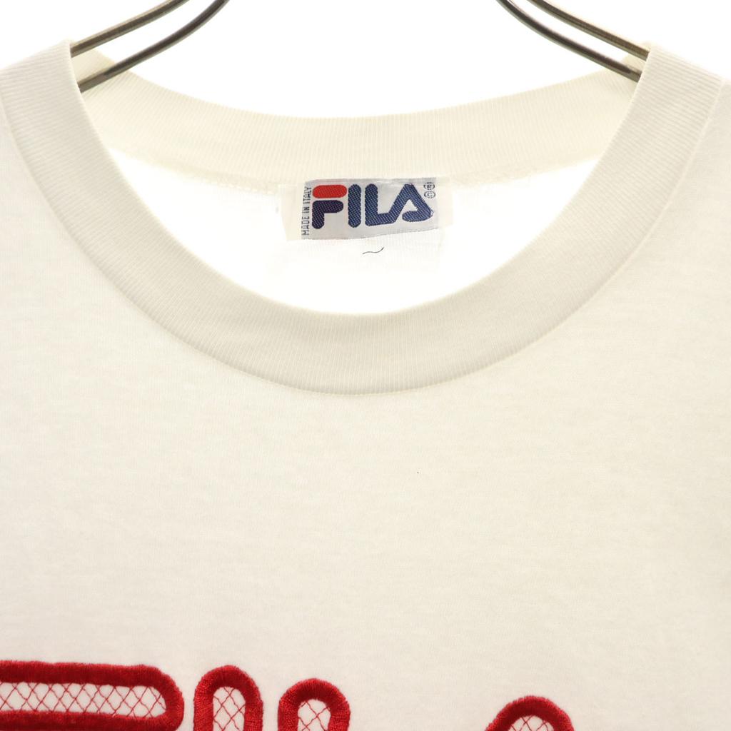 Fila 90s Made In Italy Old Short Sleeve T-shirt White Men's Used