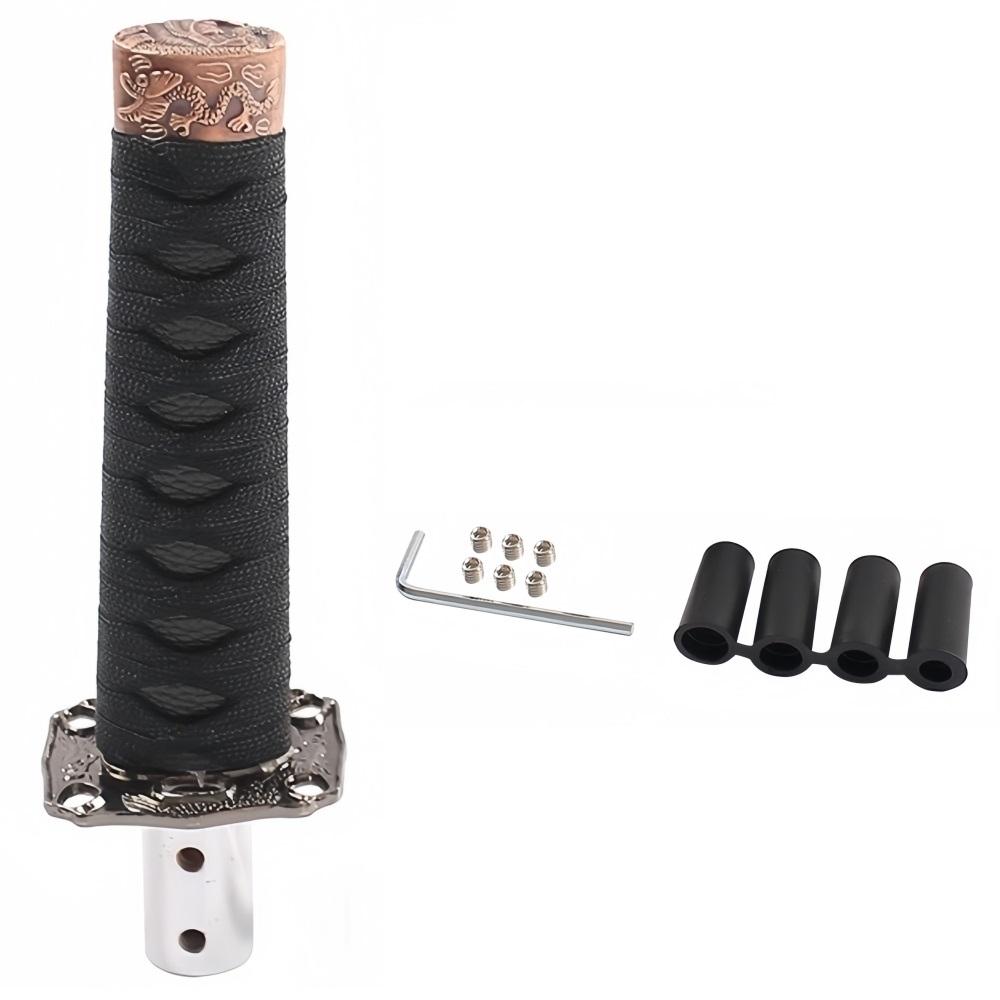 

200MM Universal JDM Katana Samurai Sword Shift Knob Shifter With Adapters Gear Shift Knob Transmission Gearstick Car Accessories