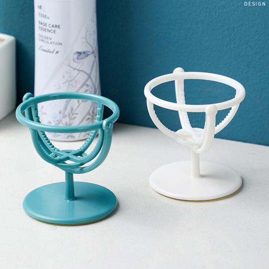 

Вращающийся настенный полый кронштейн для подставки для яиц и губки для макияжа белый