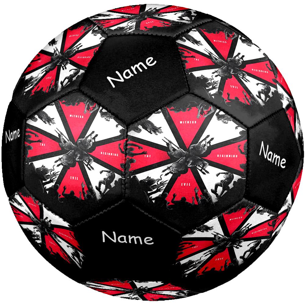 Custom Name Resident Evil Theme Size 5 Soccer Ball, Suitable for Both Indoor and Outdoor Matches, a Gift Suitable for Everyone.
