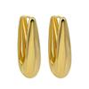 Elegant European Gold Water Drop Earrings for Women - High-End Metal Backs, Light Luxury Commuting Ear Jewelry