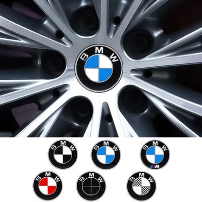 56/60/65mm Car Badge Wheel Center Cover Stickers Hub Caps Decal For M M3 M5 M6 X3 E46 E90 E39 F10 F20 F30 G20 E60 E36 E34 X6