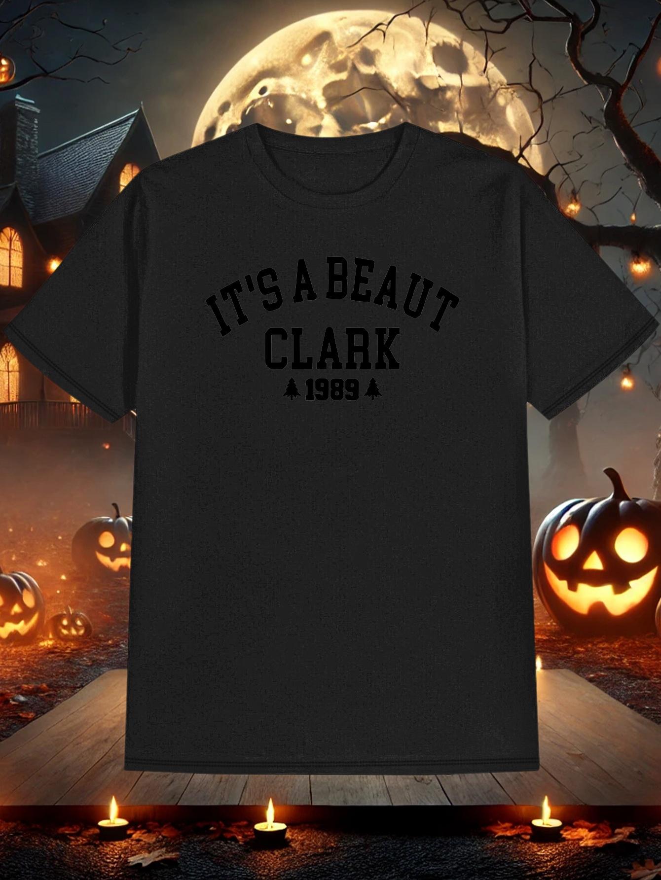 T-shirt Halloween Print Short Sleeve XXL