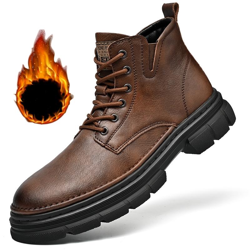 

Golden Sapling 2025 Новейшие мужские ботинки Корейский стиль Ботильоны Натуральная кожа Мягкие Тренд Botas Man Весенняя уличная обувь 45