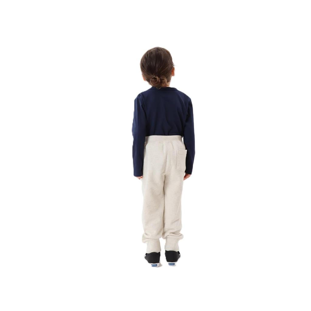 Champion French COTTON One Point 160 Kids' Pants, 100% Cotton, Terry, USA, Logo, Embroidered, Sweatpants, Basic, CK-Y201, Oatmeal,