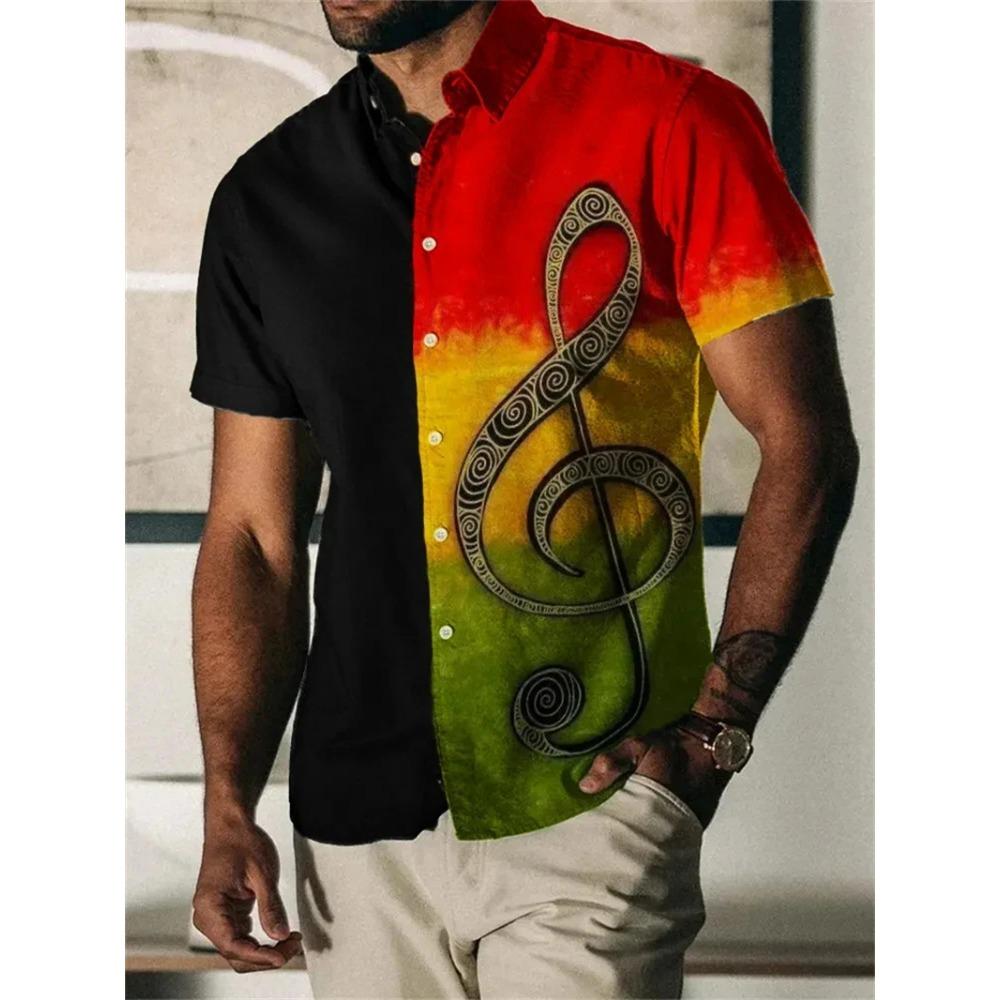 Rainbow 3D Print Unisex Hawaiian Shirt Short Sleeve