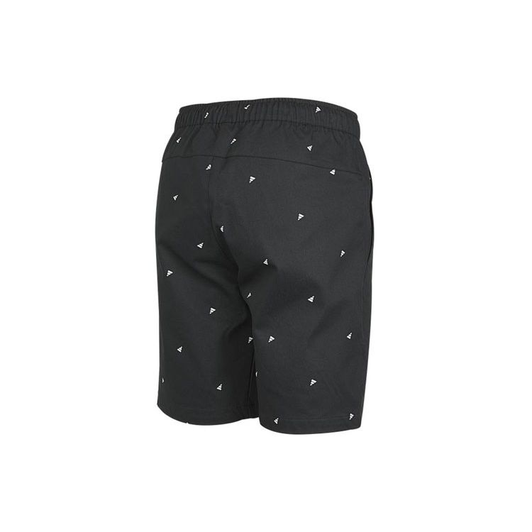 Adidas Allover Print Mid-Waist Sports Casual Shorts Men Bottoms Black GP0948