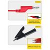 4mm solid copper banana plug test leads, 5-piece injection-moulded test leads, plug-to-plug/plug-to-clamp