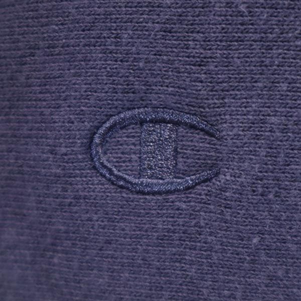 Champion Mono Blue Replica sweat Jacket M Navy system Back brushed Men's Used