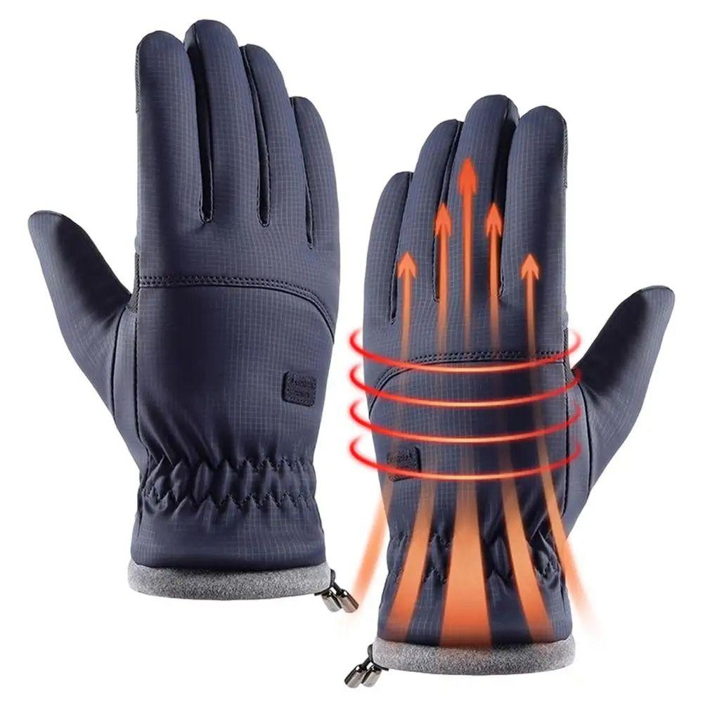 Waterproof Full Finger Gloves Warm TouchScreen Mittens Soft Riding Protective Mittens  Motorcycle