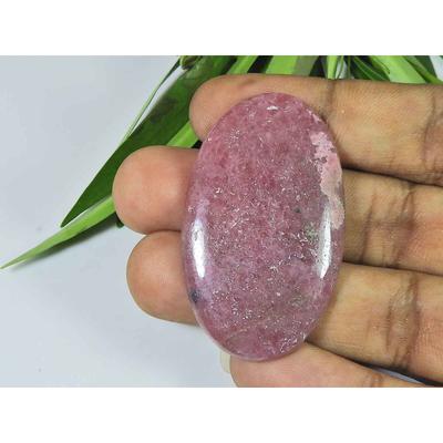 29X48X05MM Natural Red Rhodonite Quartz Oval Cabochon Loose Gemstone SK-3728