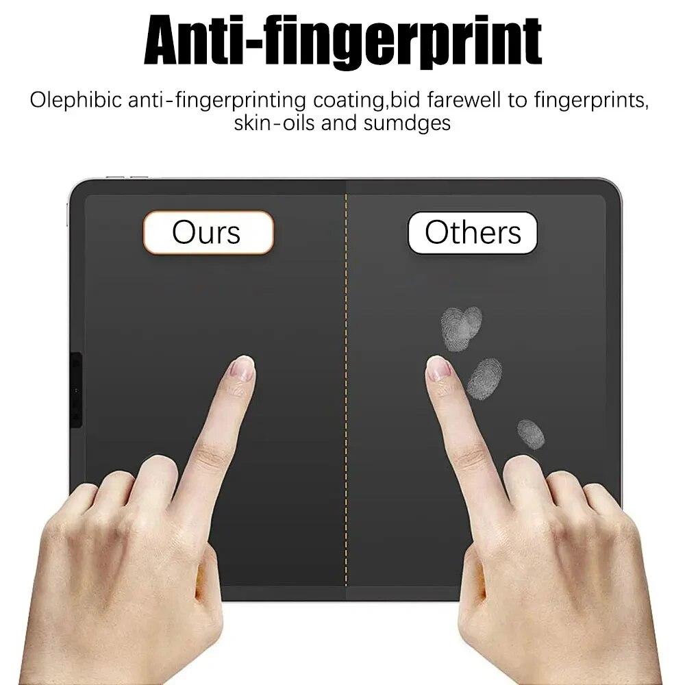 Protector de ecran de 3 bucăți cu senzație de hârtie pentru iPad a 10-a generație a 9-a 8 7 6 Air 5 4 Pro 11 12,9 10,5 9,7 Mini 5 6 13 2025 fără sticlă