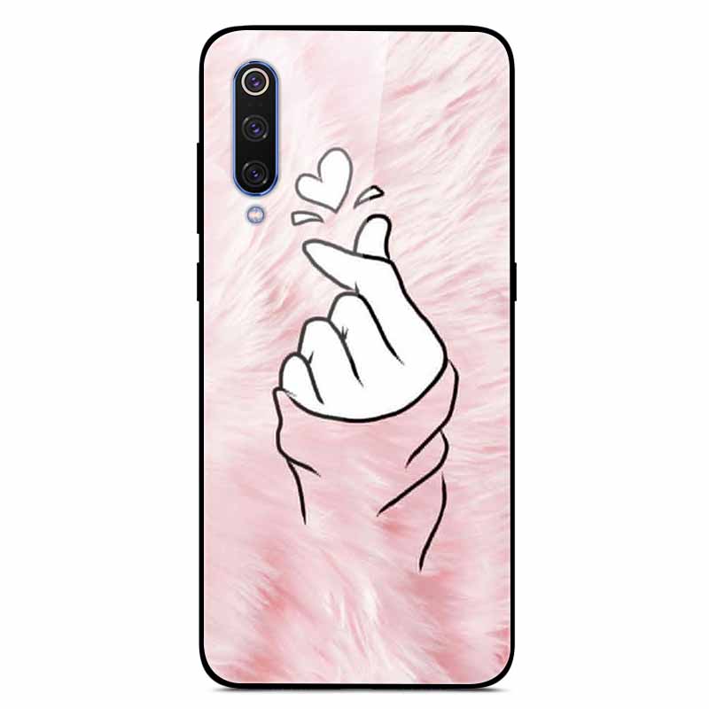 For Xiaomi Mi A3 Cases Luxury Tempered Glass Space Phone Covers for Xiaomi MI 9 Lite Case 9lite MiA3 Hard Back Shell Protective