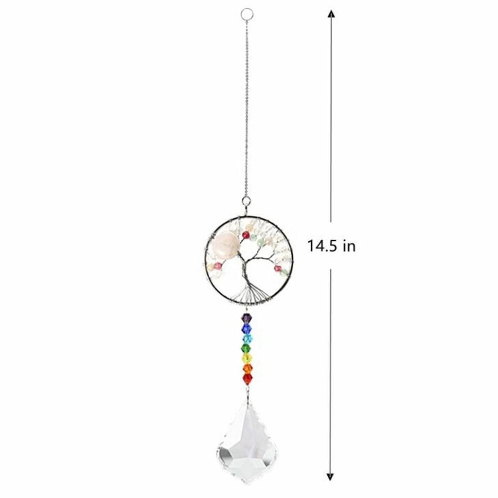 Colorful Crystals Glass Pendants Suncatchers Prisms Hanging Ornament Crystal Pendants for Home,Office,Garden Decoration