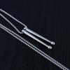 Jazz Band Drumsticks Pendant Necklace for Men Trendy Rockers Jewelry Stainless Steel Hip Hop Style Accessory