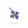 Natural Amethyst Pendant: 925 Sterling Silver Gemstone