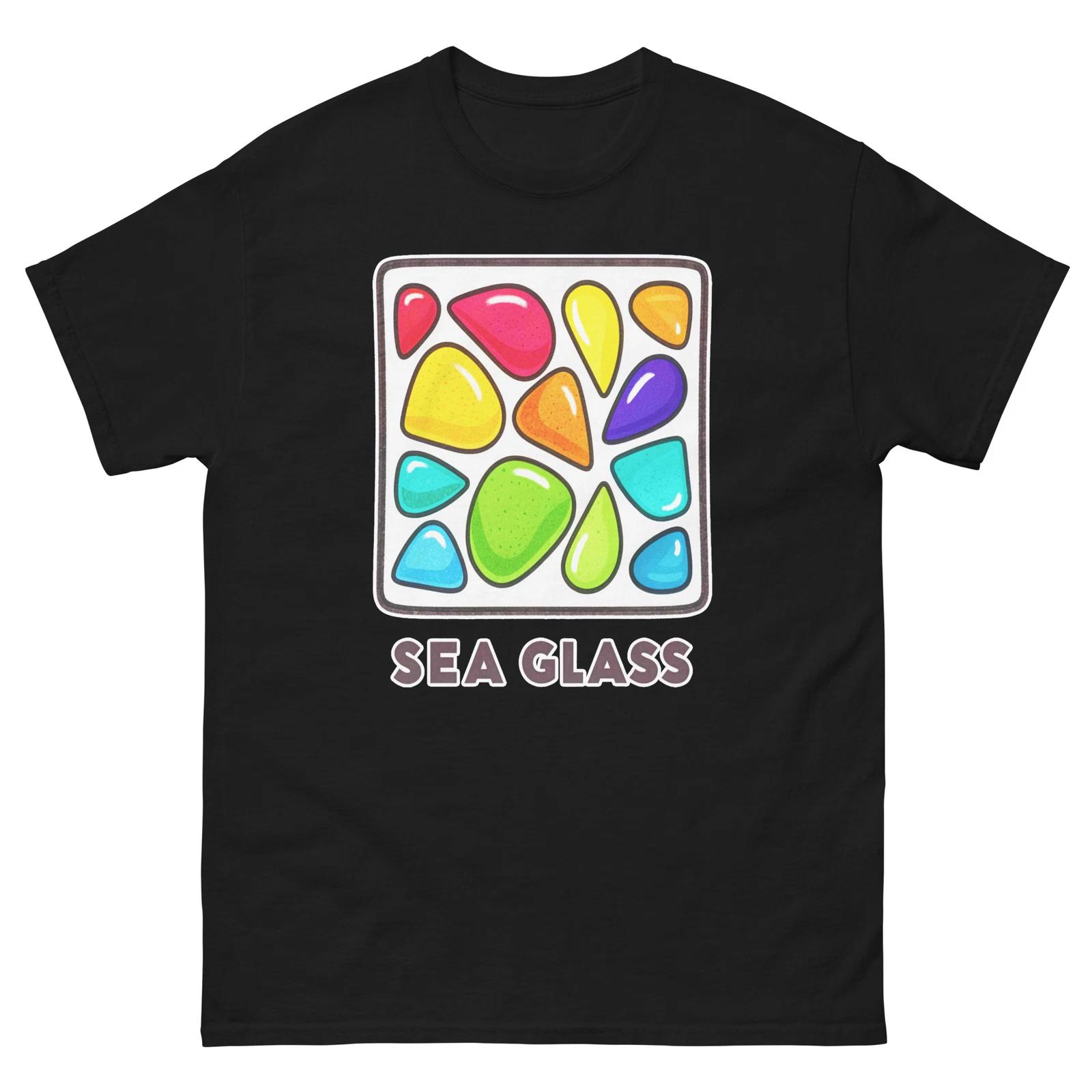Sea Glass Ocean Beach Water Marine T-Shirt L