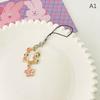 Cute Flower Phone Rope Keychain Pendant Phone Case Strap Women Girls Telephone Jewelry Anti-Lost Lanyard Hanging Cord Keychain