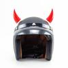 Motorhelm Duivelshoorn Siliconen Zuignap Helm Decoratie Accessoires(groot)